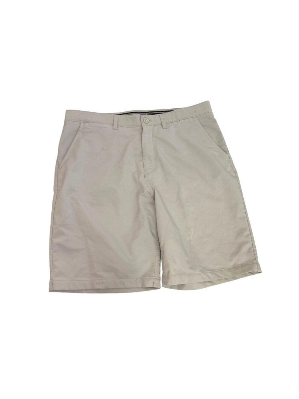 Johnnie-O Mens Beige Performance Shorts Polyester Spandex Blend Mens Size 34